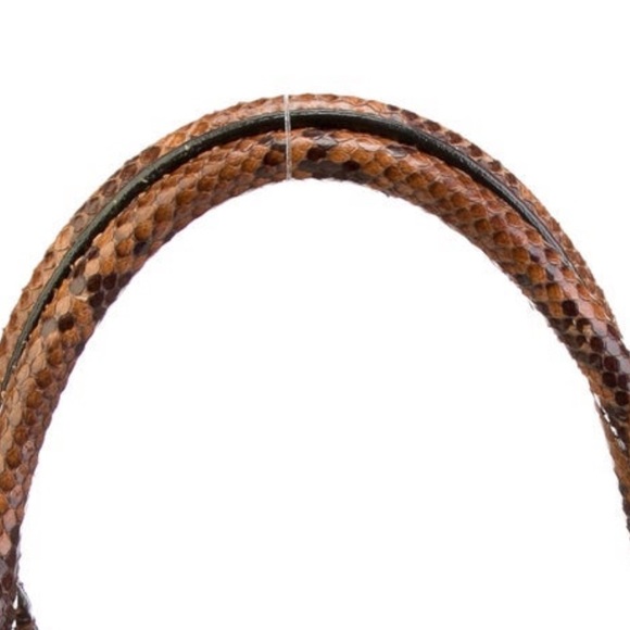 Marc Jacobs Green Leather and Python Stam Bag - Picture 8 of 10